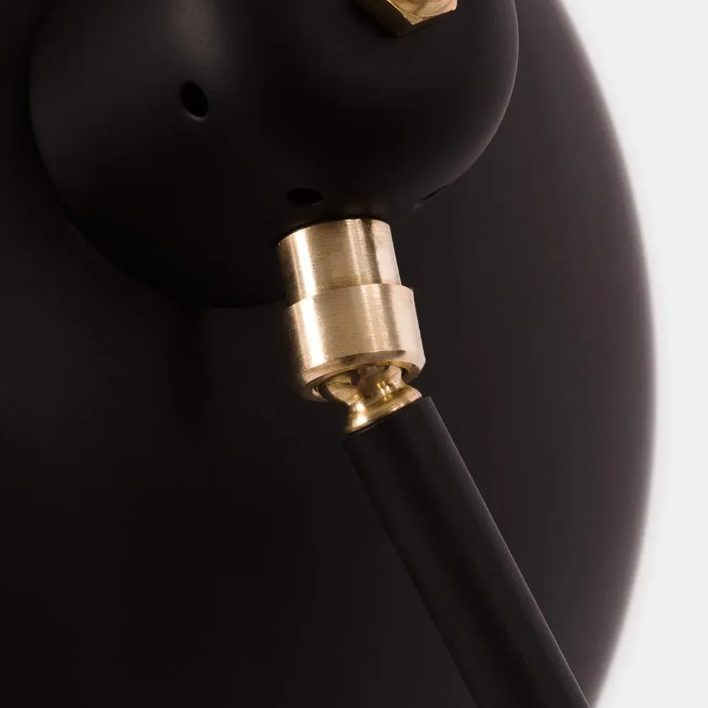 Double Pendant Light Adjustable - Black, Brass