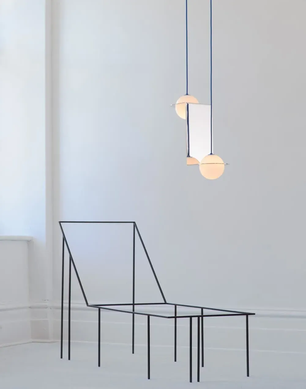 Dual Globe Pendant Light - Nickel, Glass