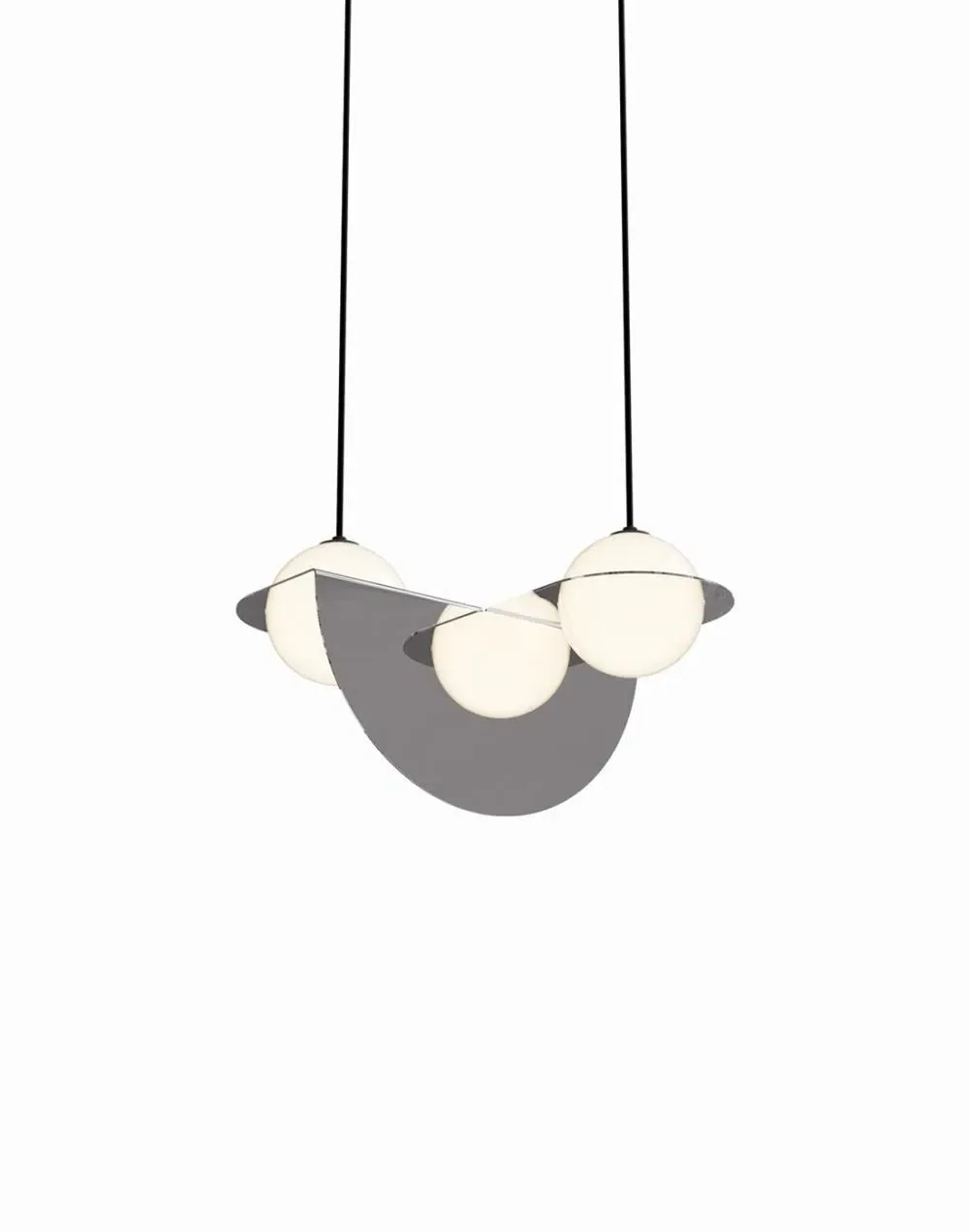Laurent 01 Pendant Light - Black, Glass