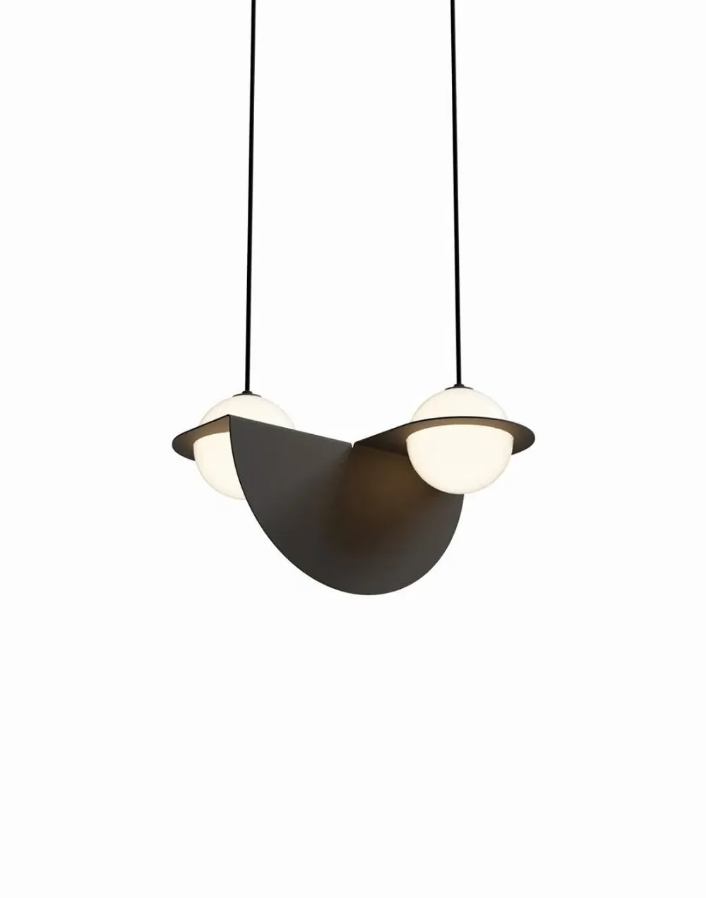 Laurent 01 Pendant Light - Black, Glass