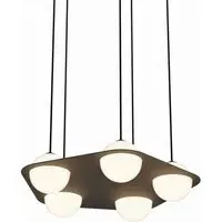 Laurent 04 Hexagon Pendant Light - Black, Burgundy