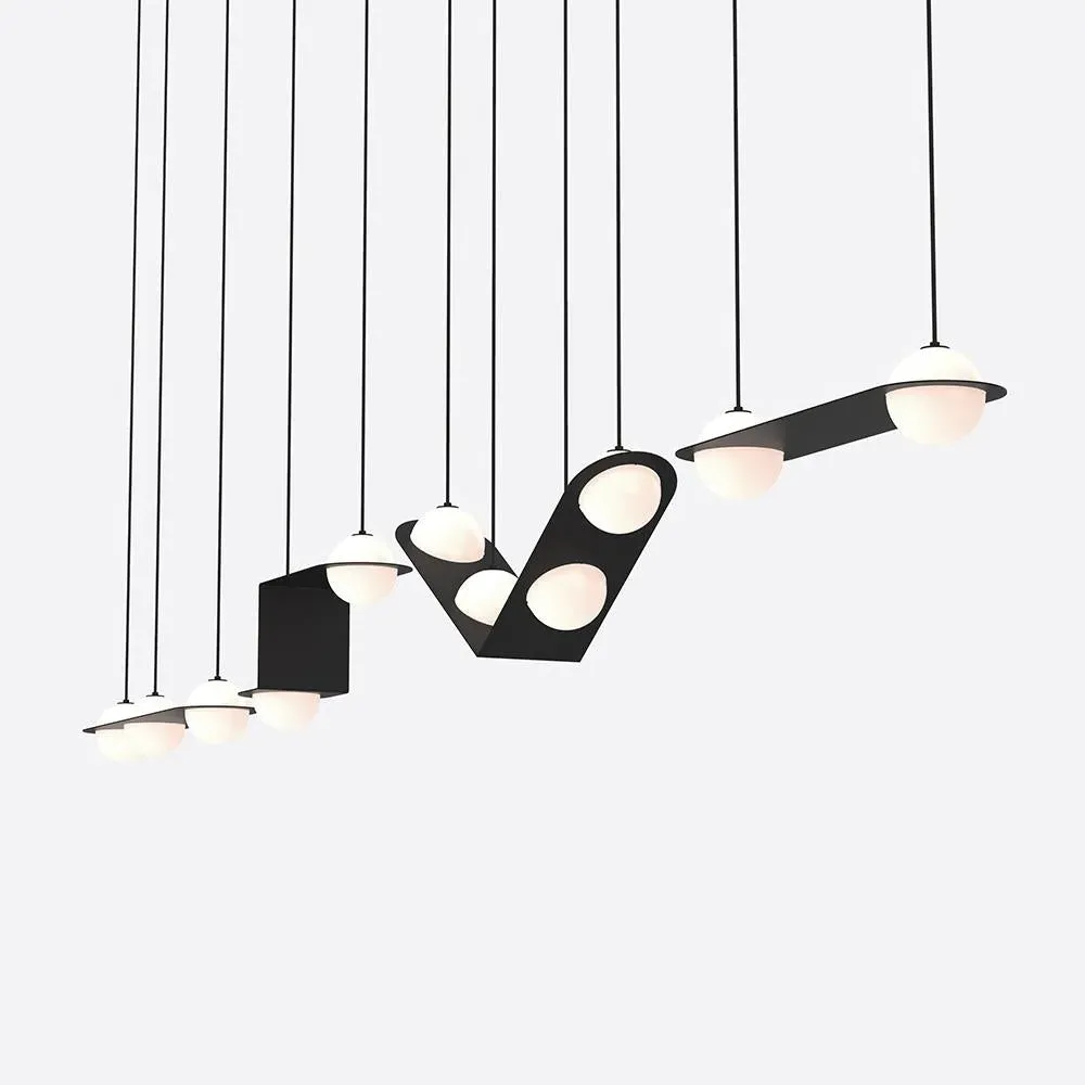 Laurent 15 Suspension Light - Blue, Opal Glass