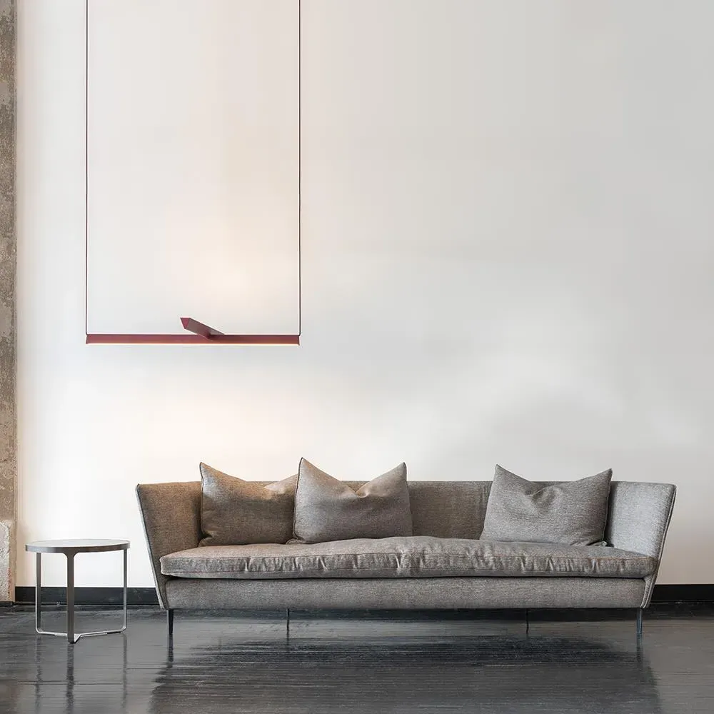 Linear Pendant Light LED 0-10V - Burgundy, Aluminium