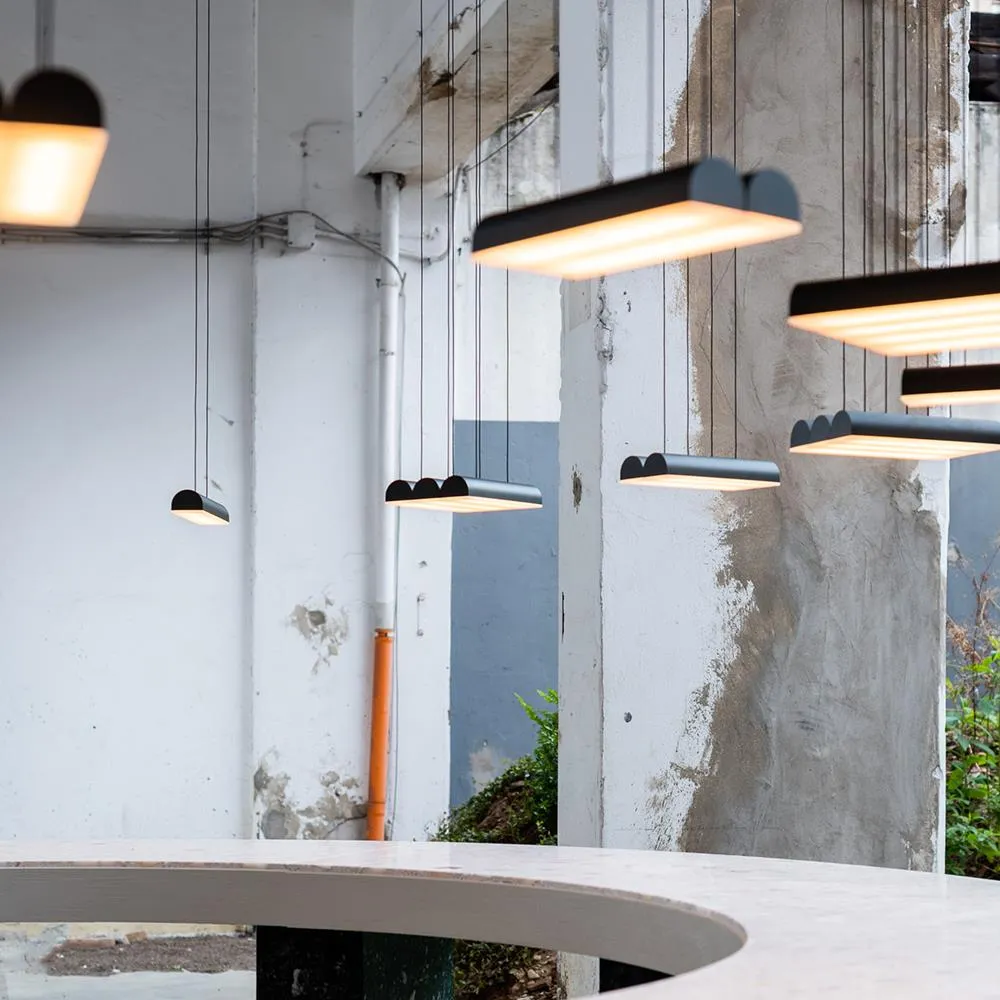 Pendant Light Dimming & White Wire - Beige, Aluminium