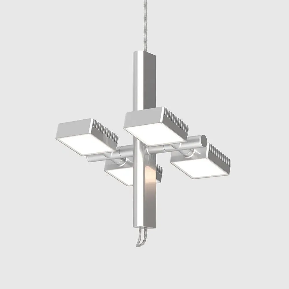Pendant Light with Adjustable LEDs - Aluminium