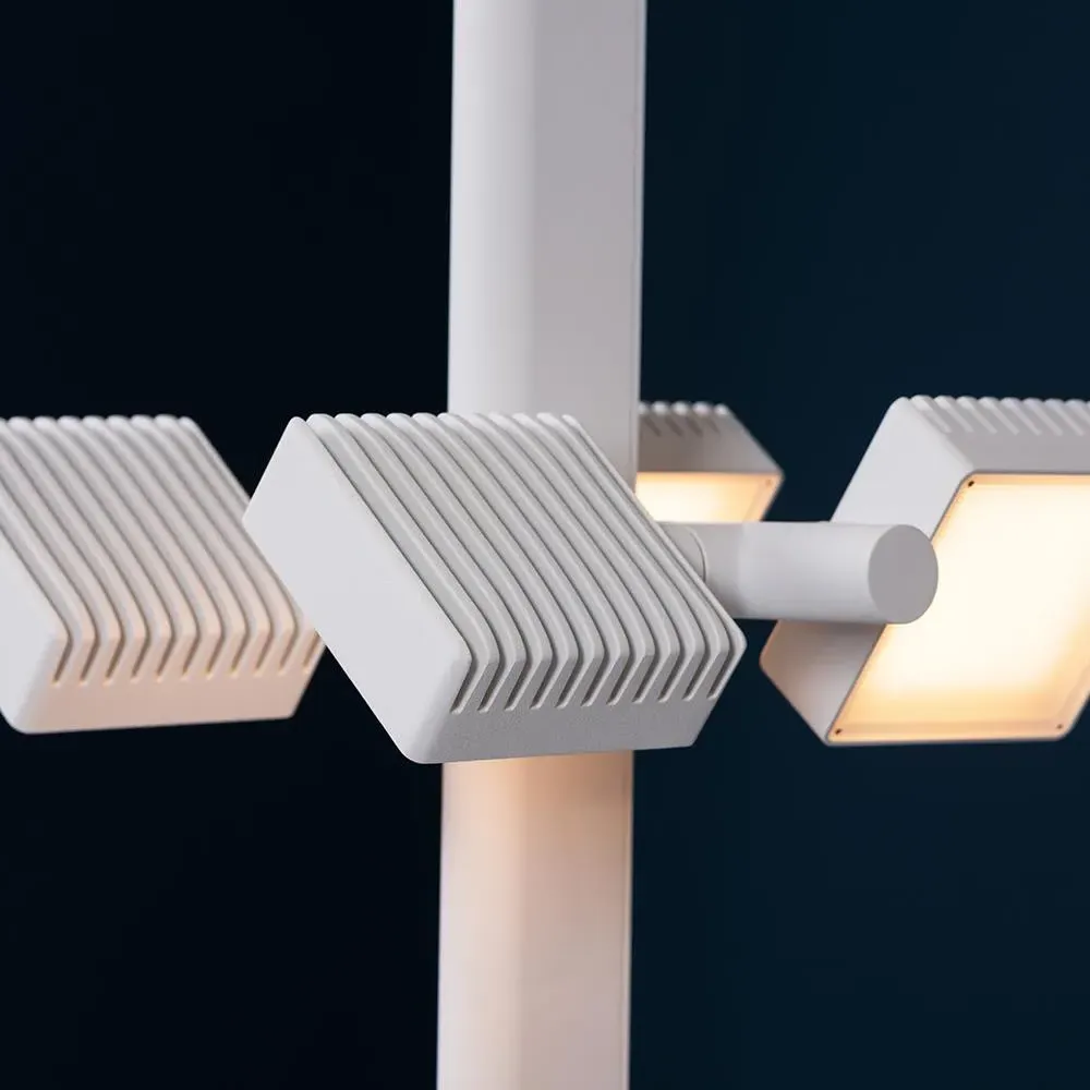 Pendant Light with Adjustable LEDs - Blue, Aluminium