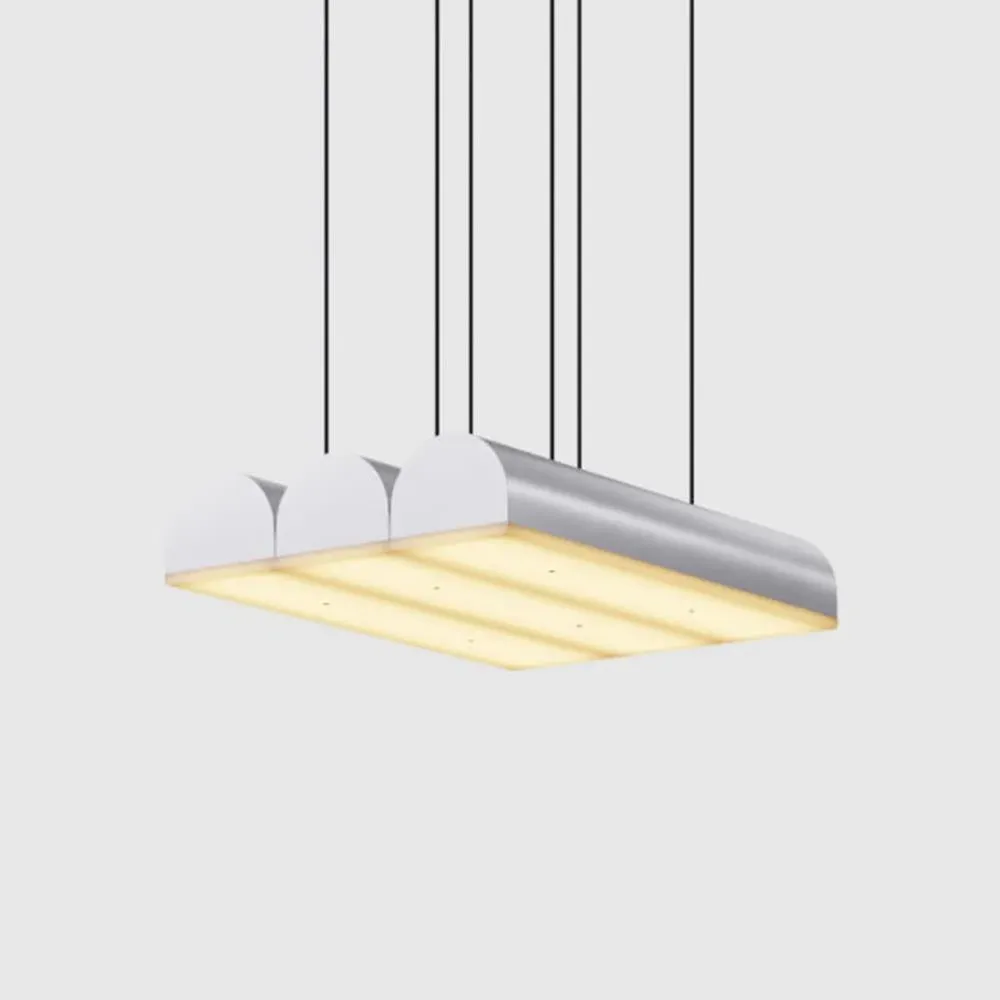 Pendant Light with Frosted Diffuser - Beige, Aluminium