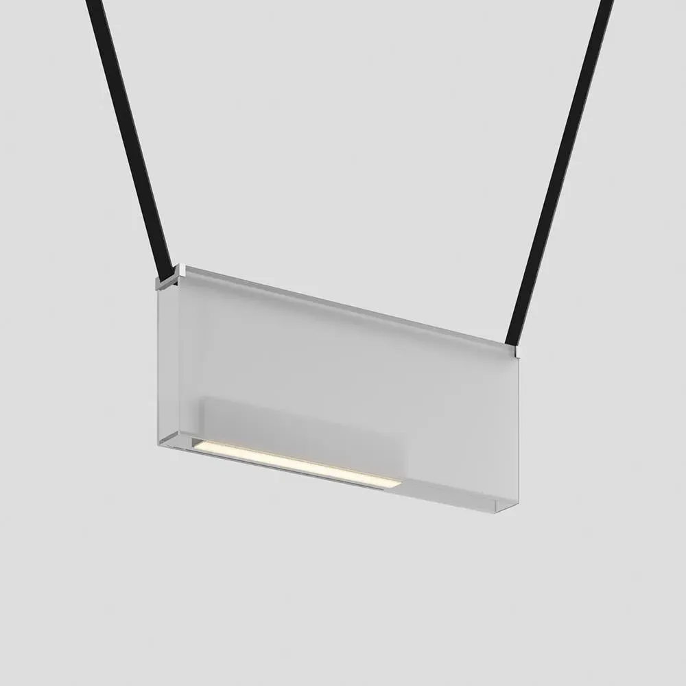 Pendant Light with Glass Diffuser - Clear, Acrylic