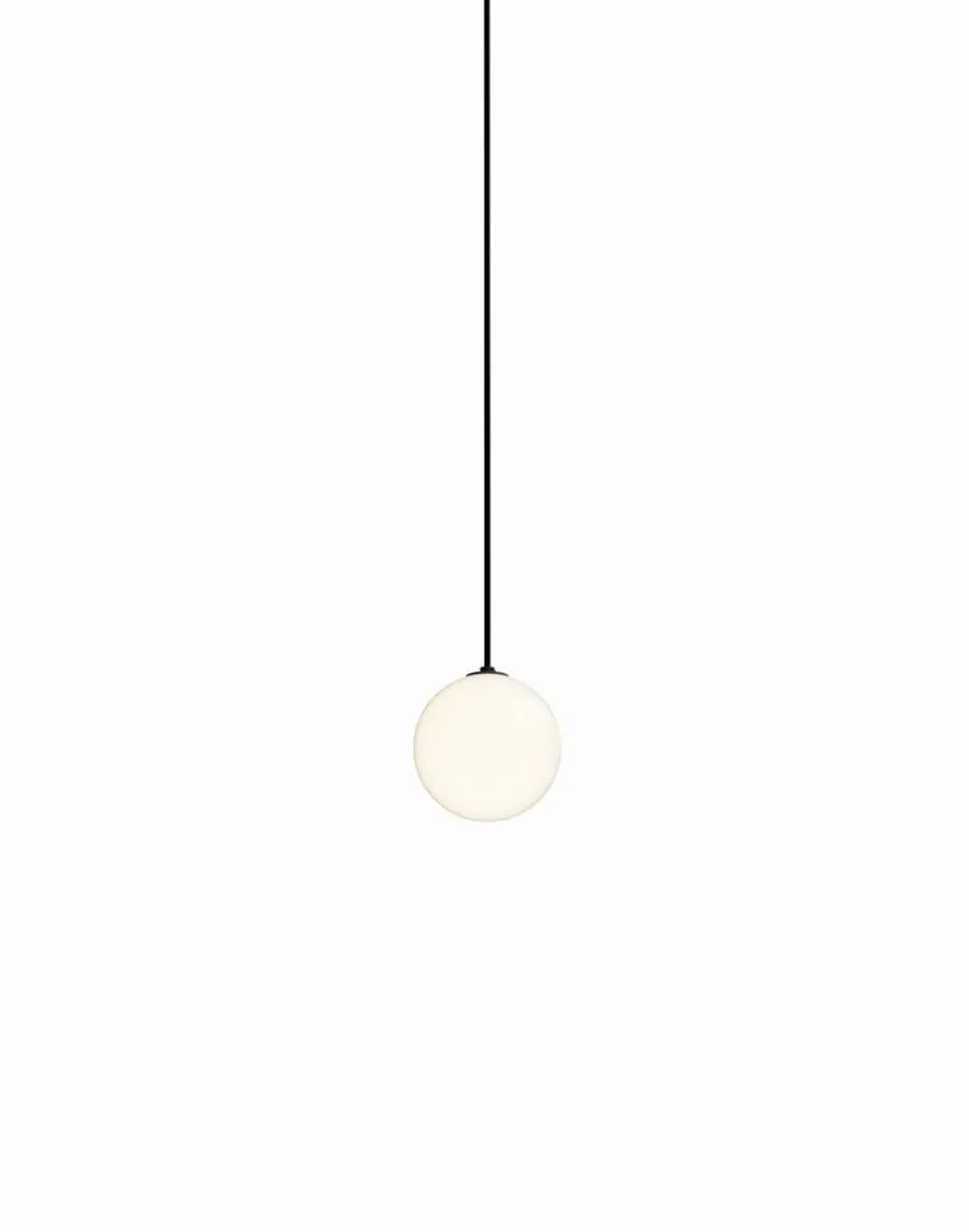 Pendant Light with Globe Shade - Blue, Glass