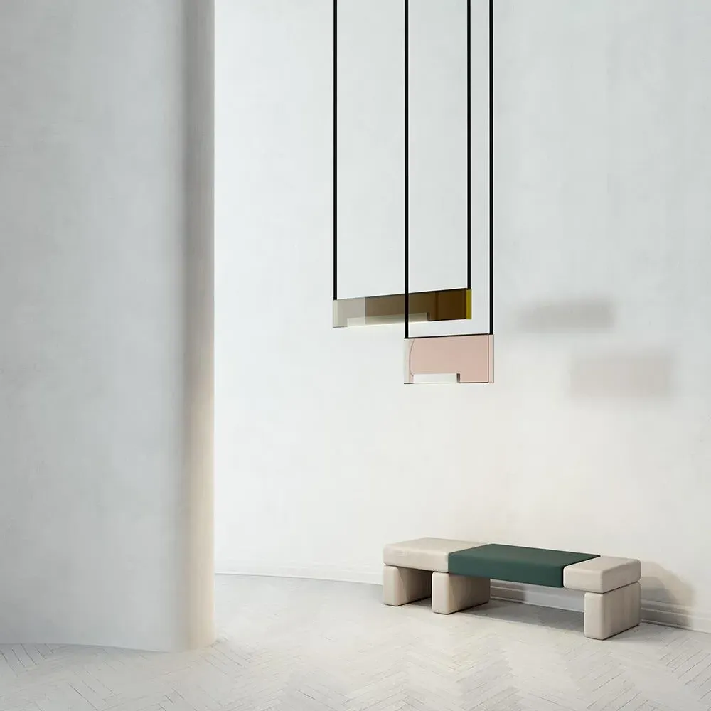 Sainte Atelier Size 5 Pendant Light - Frosted Clear, Glass