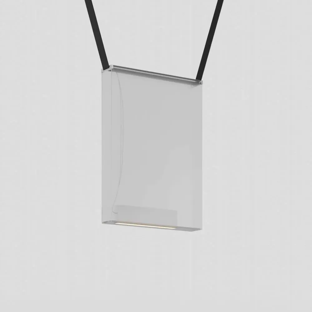Sainte Atelier Size 8 Pendant Light - Frosted Clear, Glass