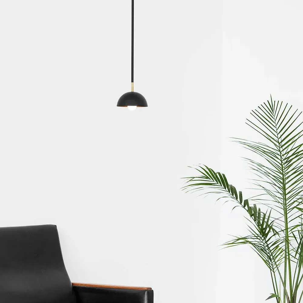 Simple Shade Pendant Light - Black, Steel