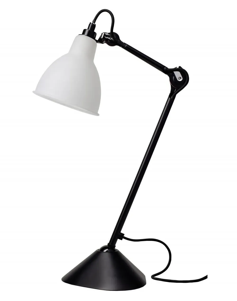 205 Round Table Lamp - Frosted Glass