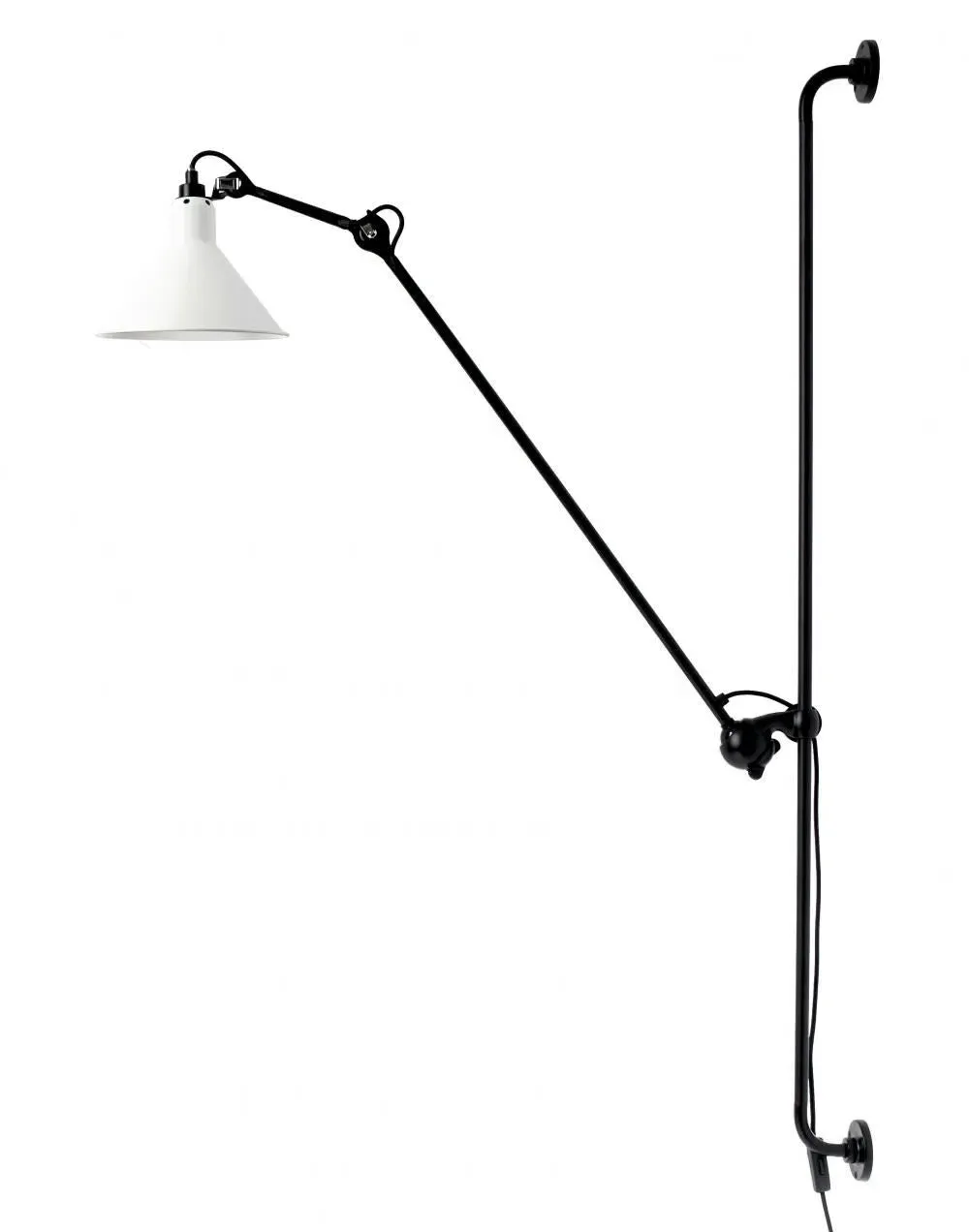 214 Round Wall Light - Black