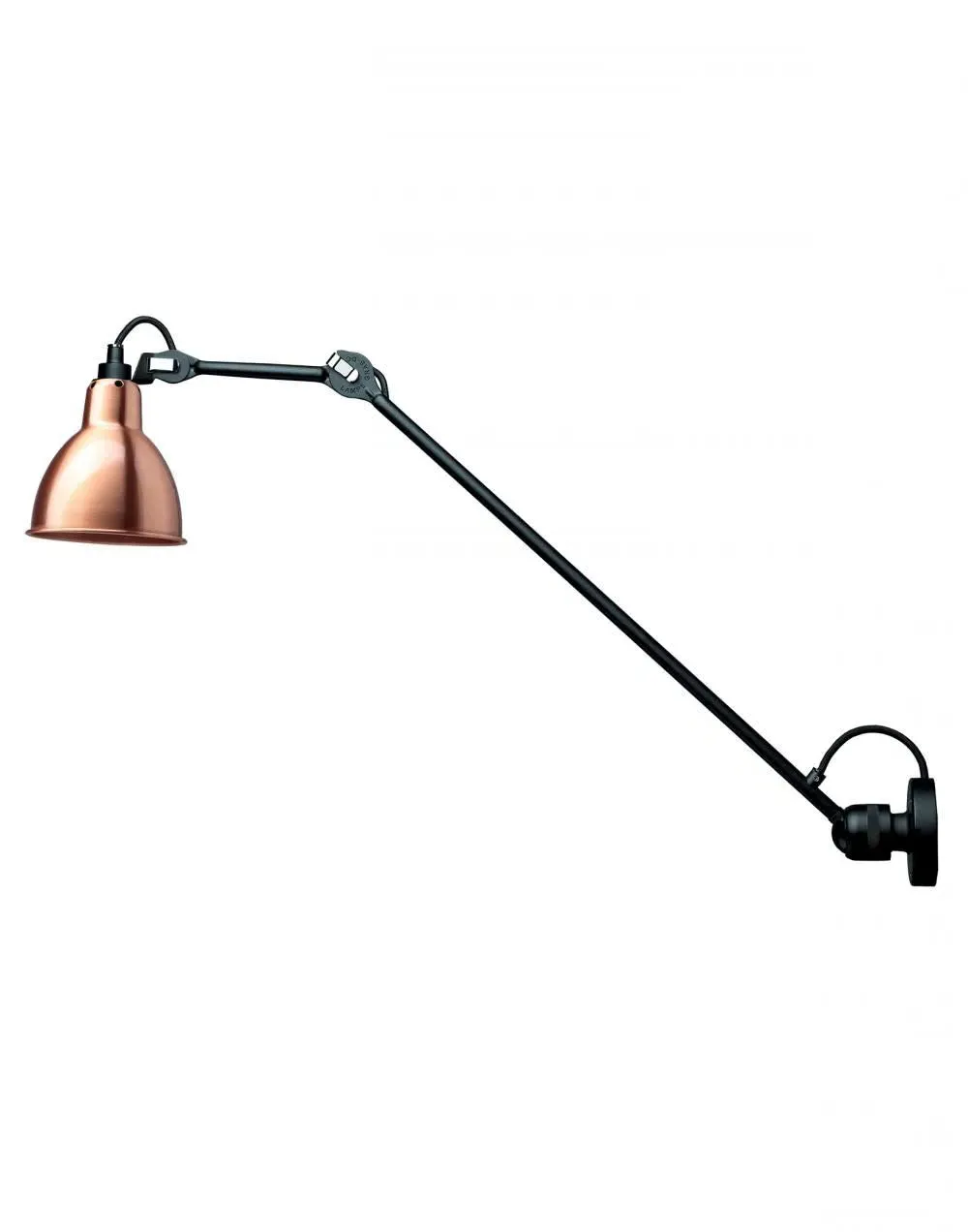 304 Large Round Wall Light - Black