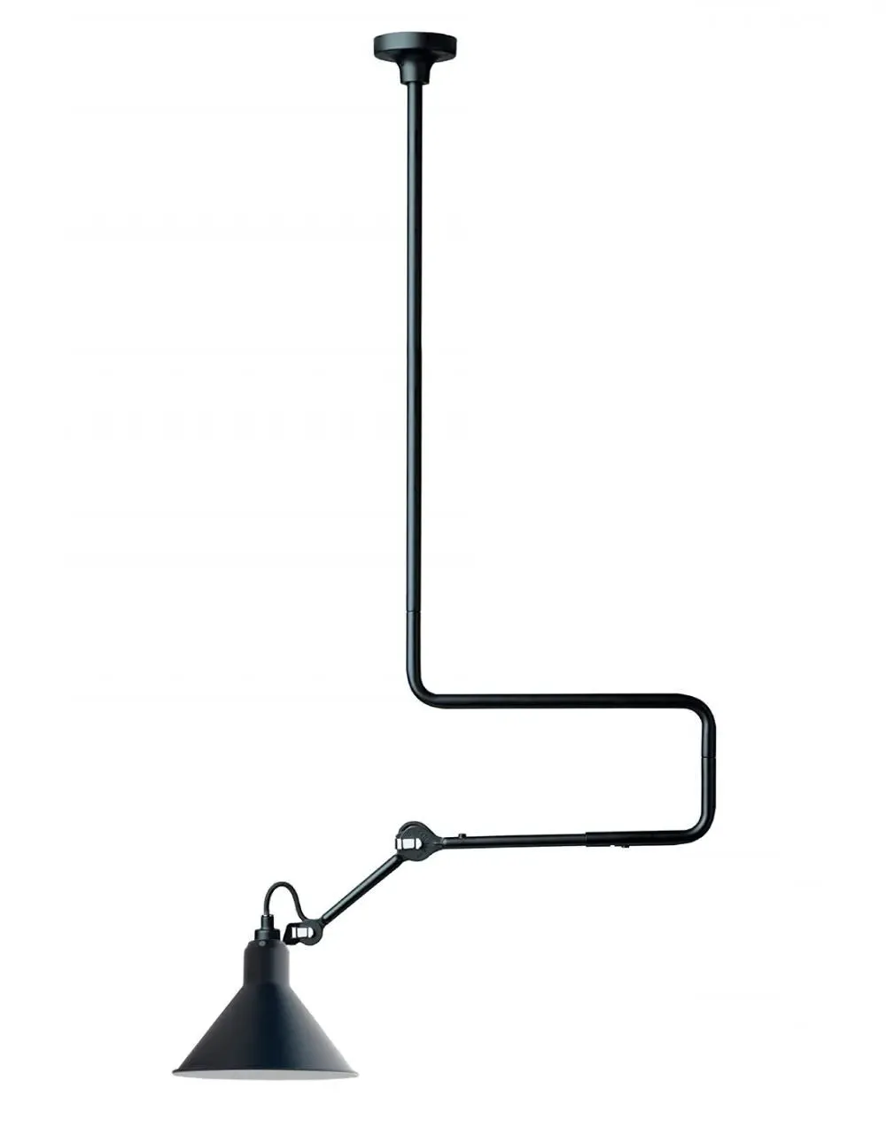 312 Large Conical Ceiling Light - Blue