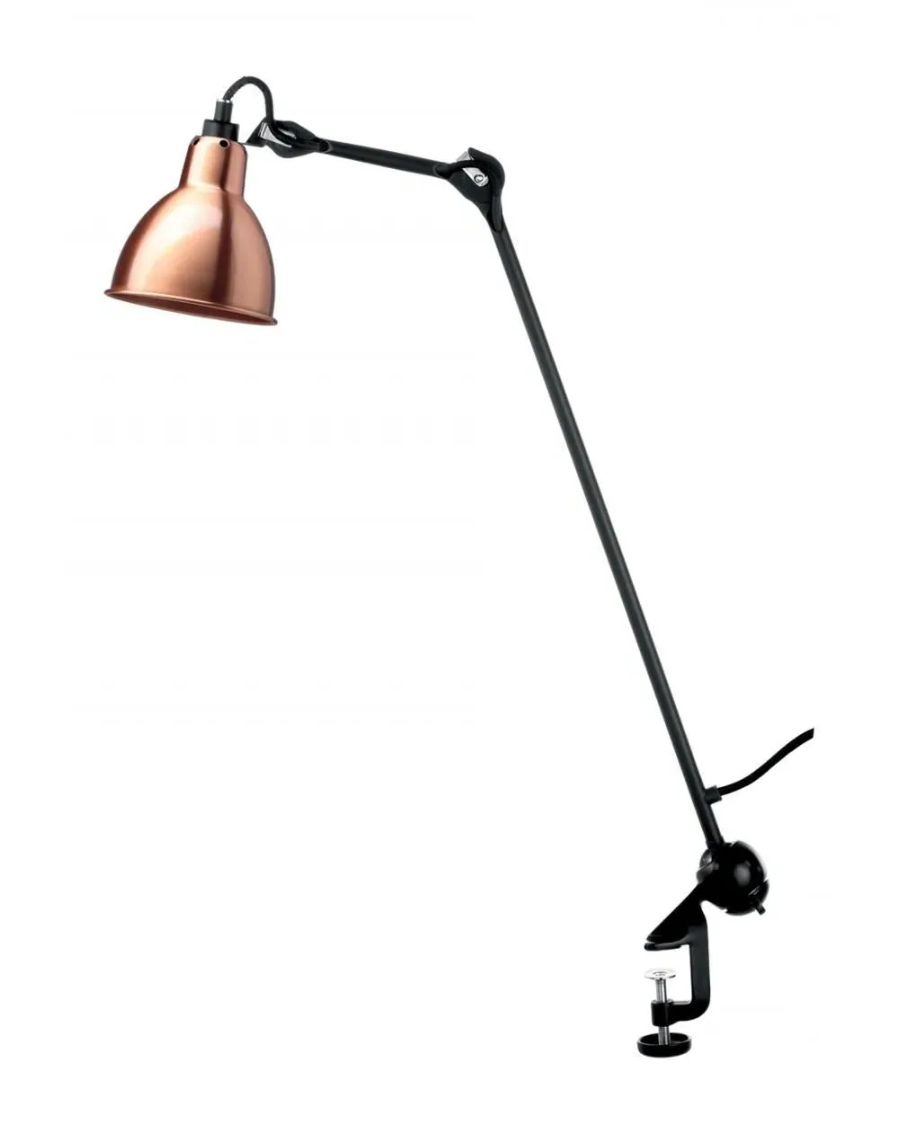 Architect Desk Lamp with Conical Shade - Red