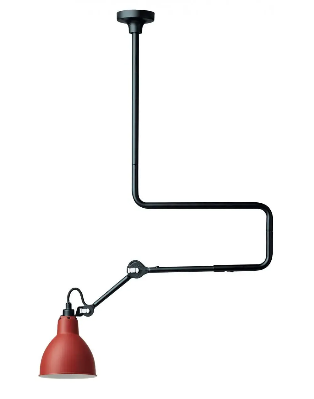 Conical Ceiling Light with Double Elbow - Copper