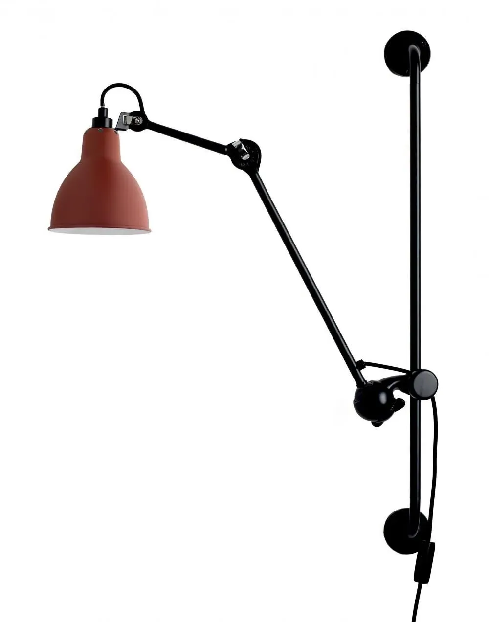 Conical Wall Light with Arm - Copper, Metal