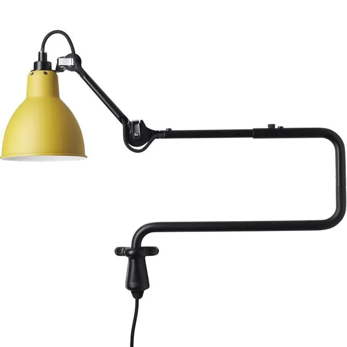 Conical Wall Light with Double Elbow - Black