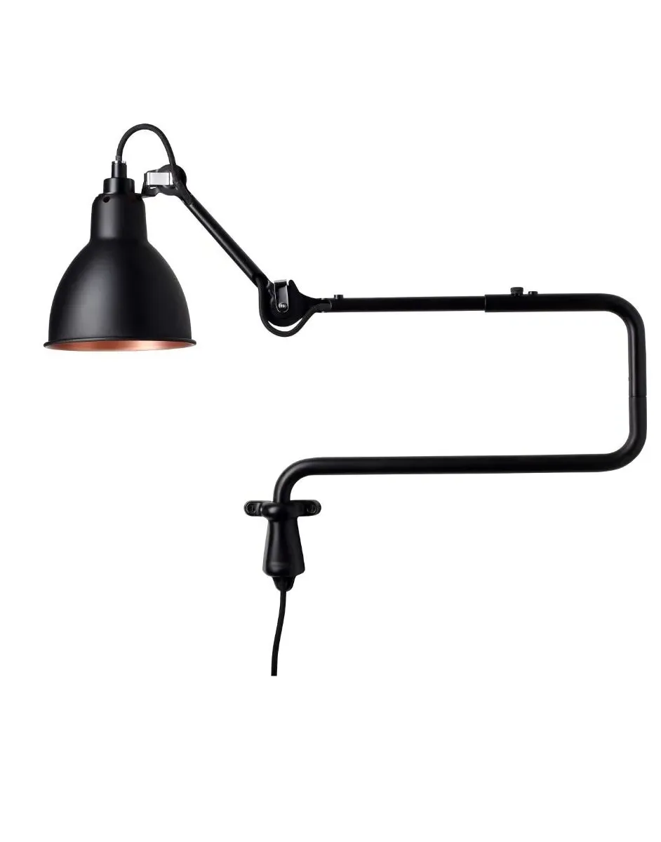 Conical Wall Light with Double Elbow - Copper