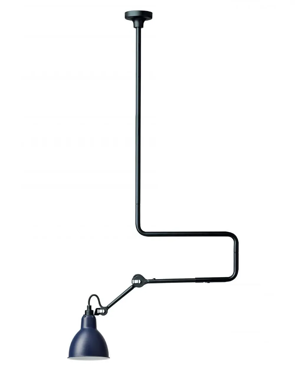 Large Ceiling Light with Double Elbow - Copper