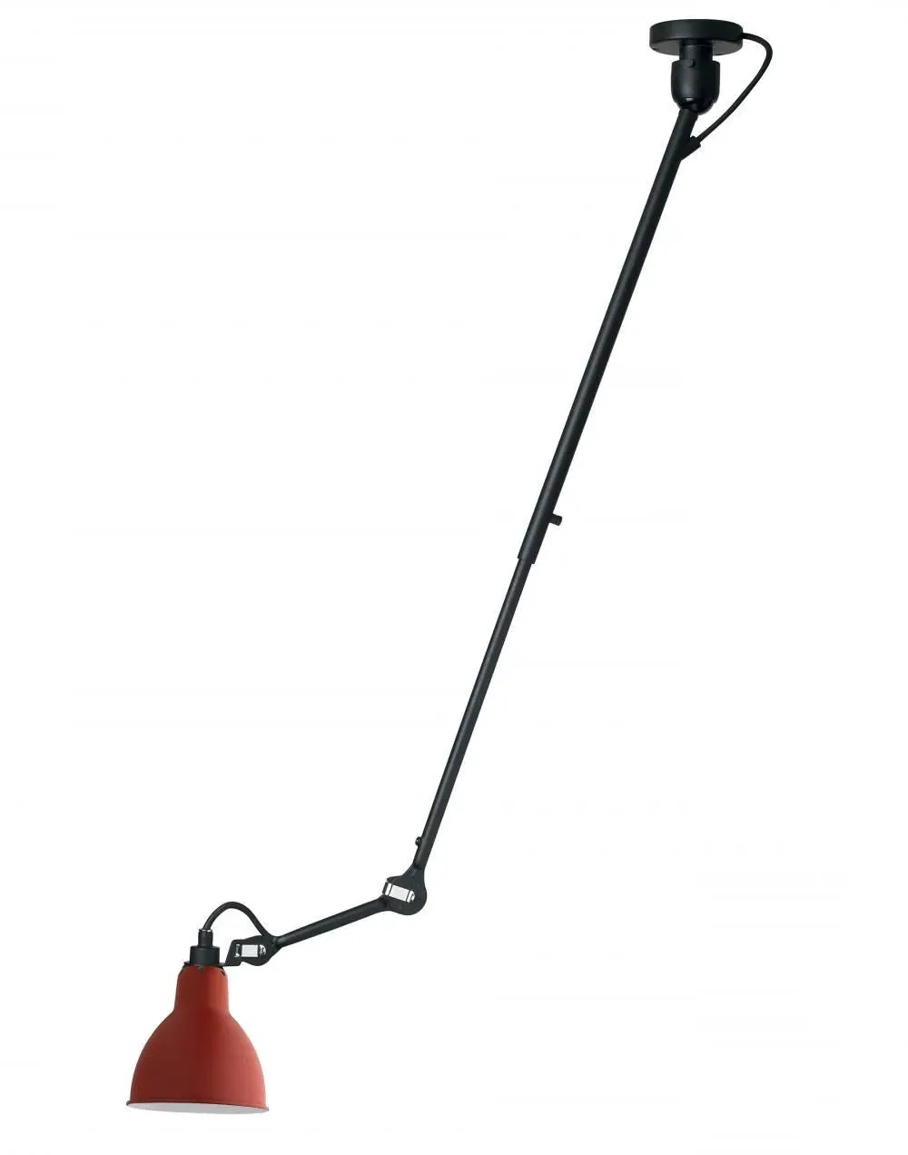 Large Conical Ceiling Light - Red