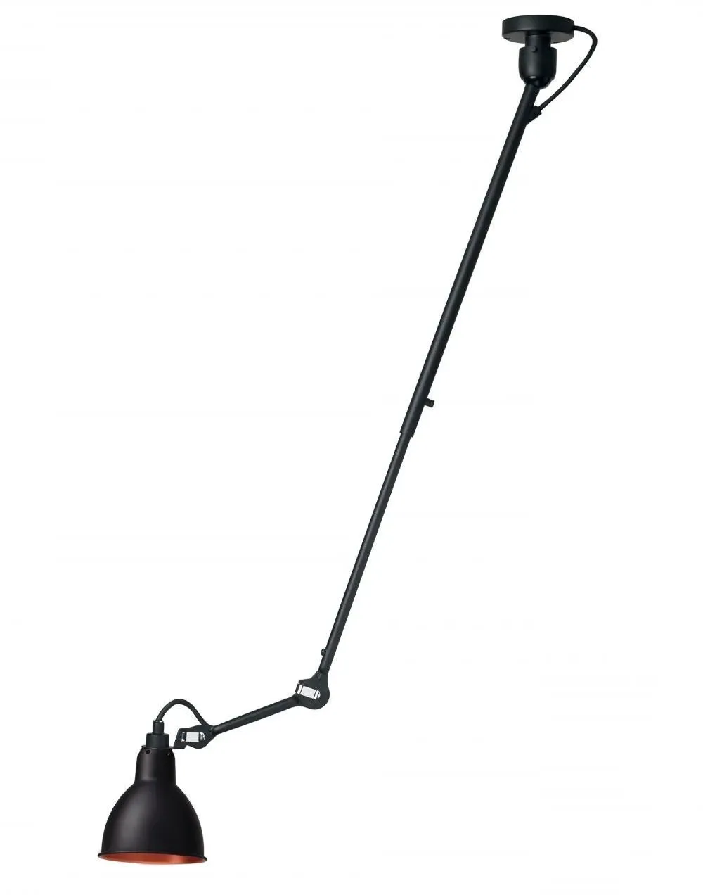 Large Round Ceiling Light - Black