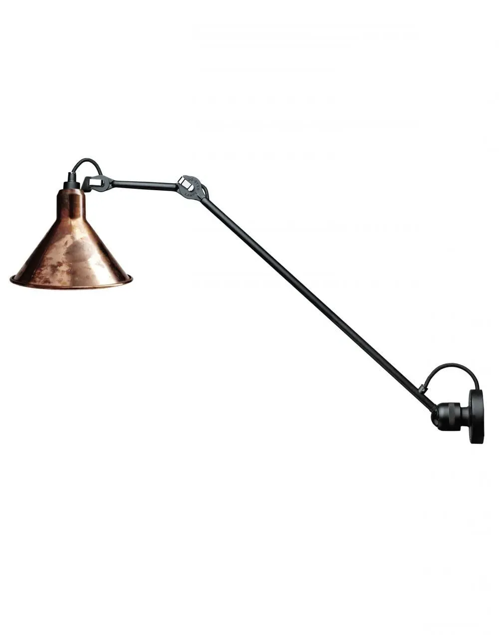 Large Wall Light Conical Shade - Copper, Metal