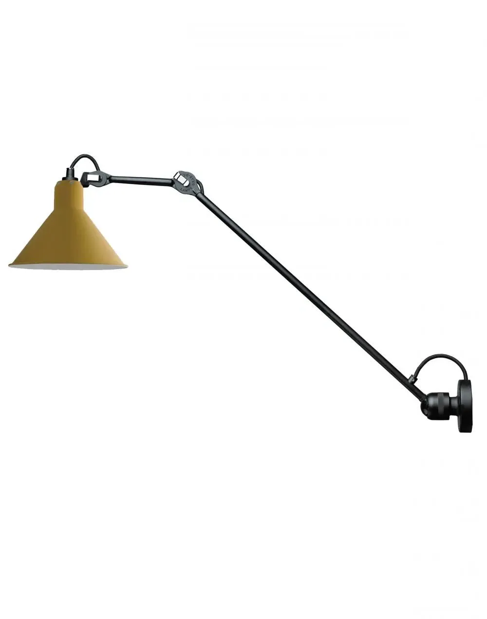 Large Wall Light Conical Shade - Yellow