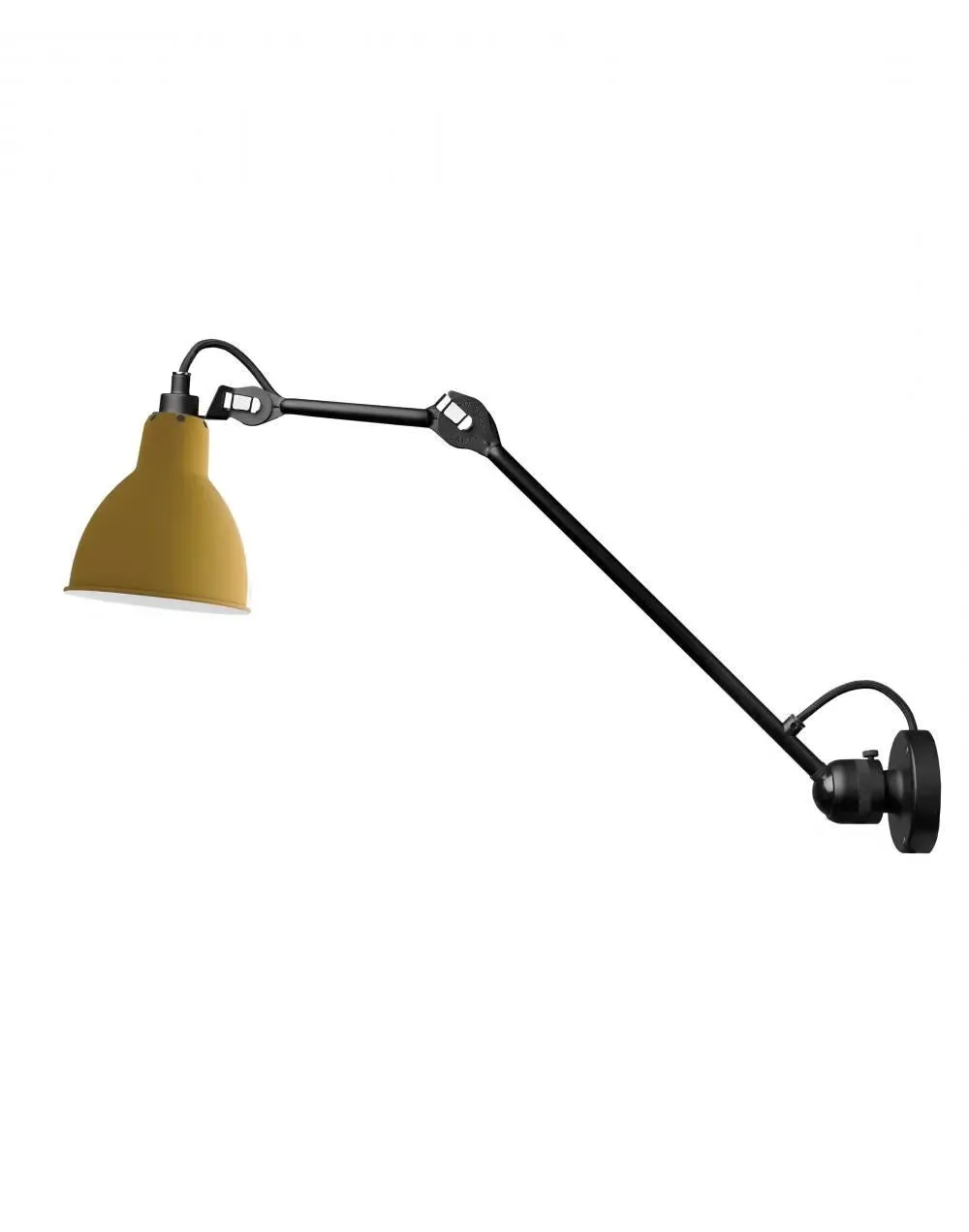 Medium Wall Light with Conical Shade - Black