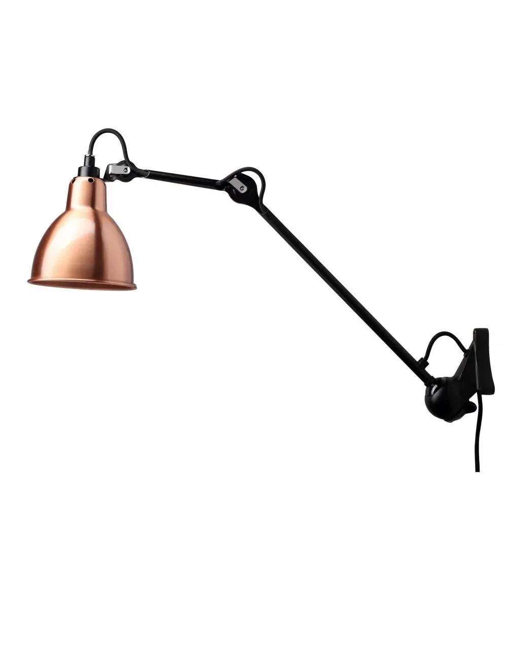 Round Wall Light with Adjustable Arm - Copper