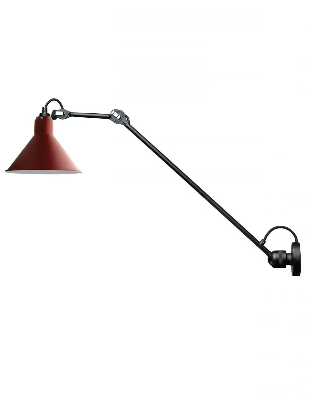 Round Wall Light with White Interior - Copper