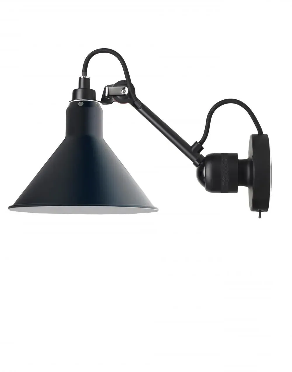 Small Wall Light with Adjustable Arm - Blue