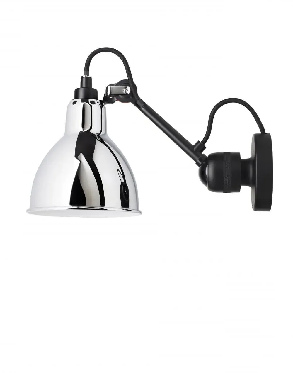 Small Wall Light with Adjustable Arm - Chrome