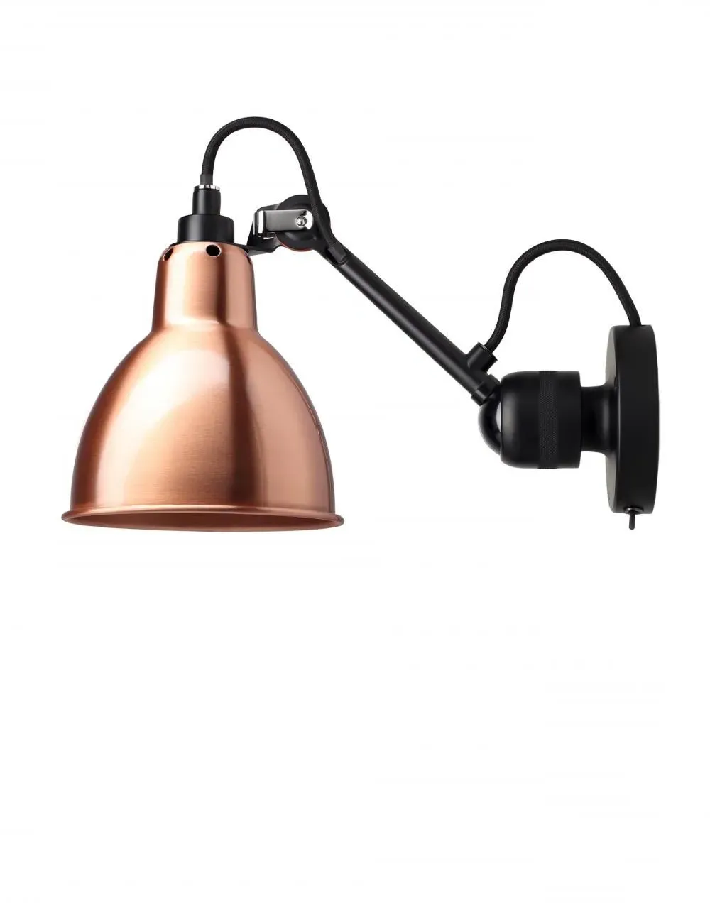 Small Wall Light with Adjustable Arm - Chrome