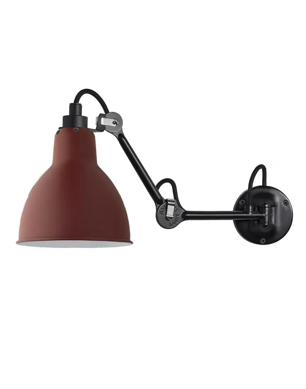 Small Wall Light with Adjustable Arms - Black