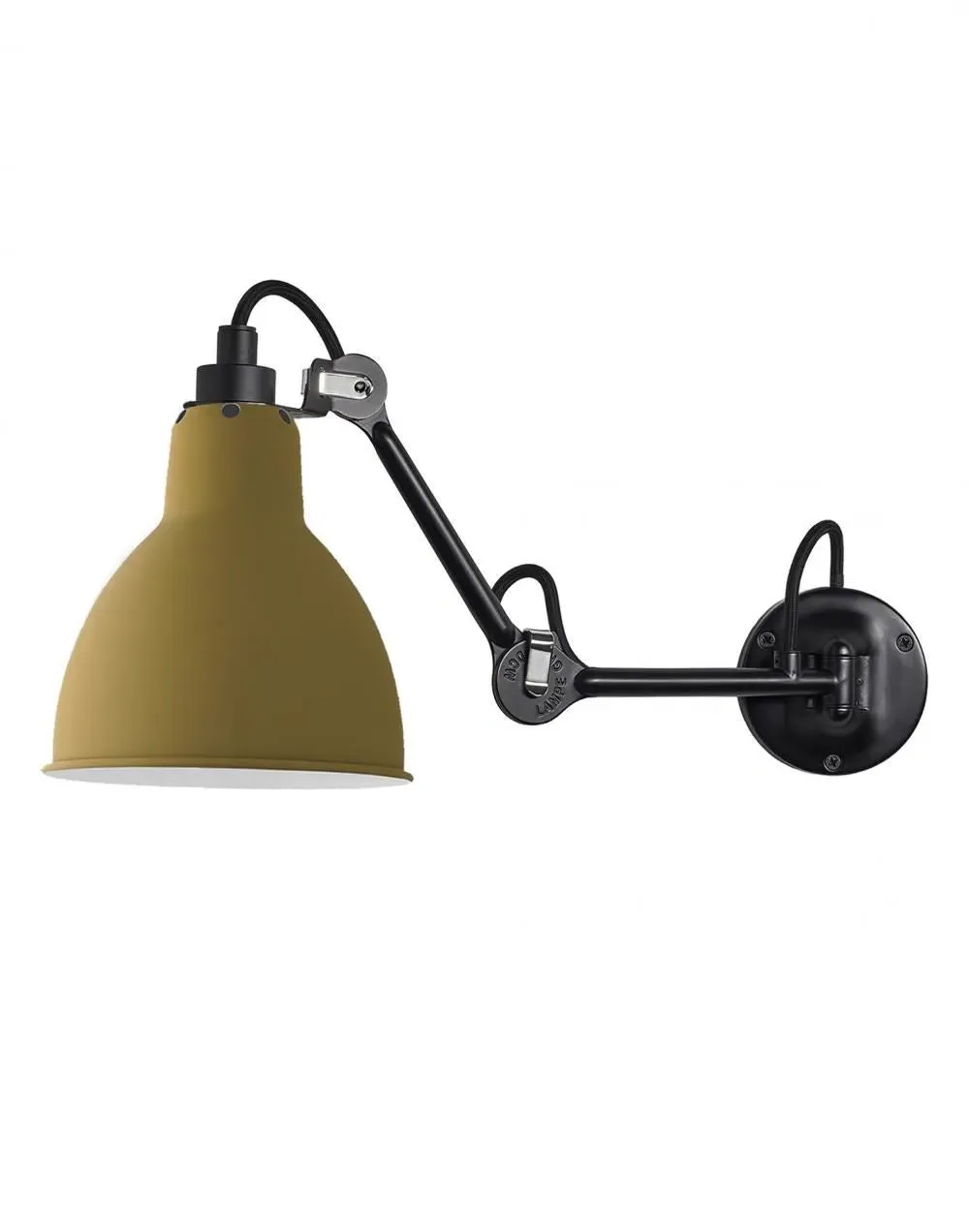 Small Wall Light with Adjustable Arms - Yellow