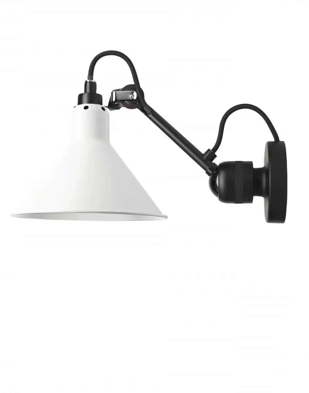 Small Wall Light with Switch - Black, Metal