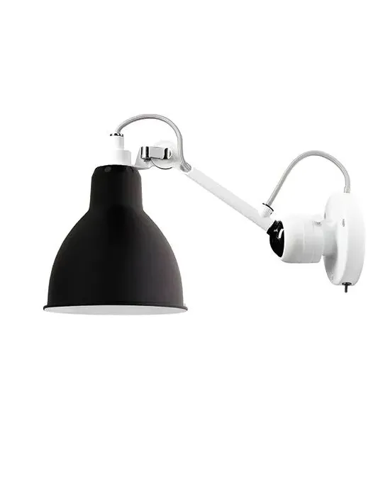 Small Wall Light with Switch - Black, Metal image