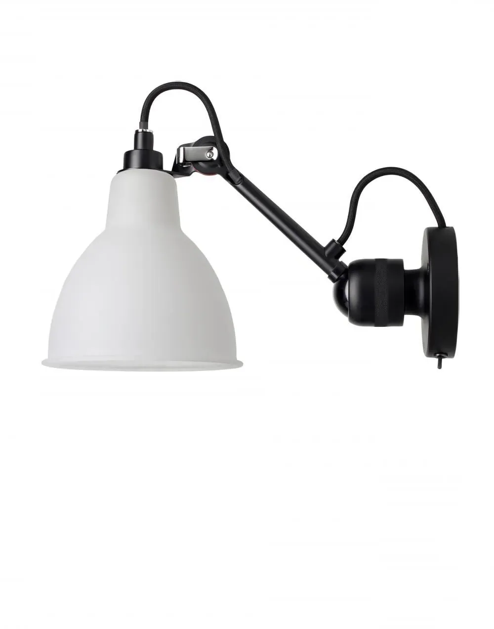 Small Wall Light with Switch - Black, Metal