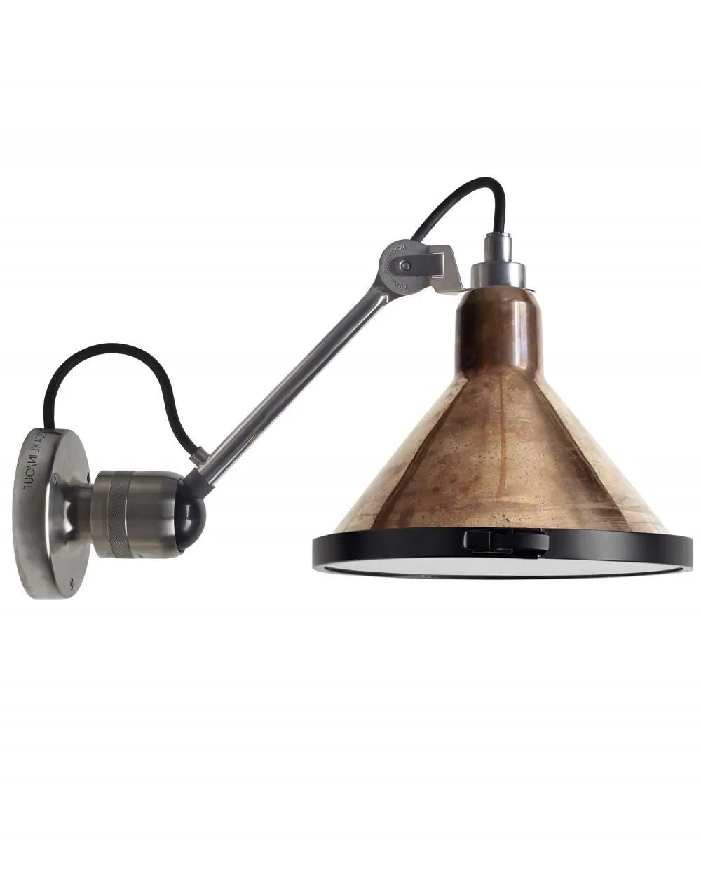 XL Outdoor Wall Light - Black, Stainless Steel