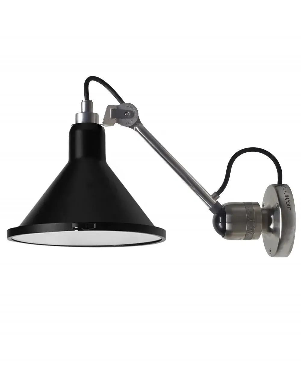 XL Outdoor Wall Light - Black, Stainless Steel