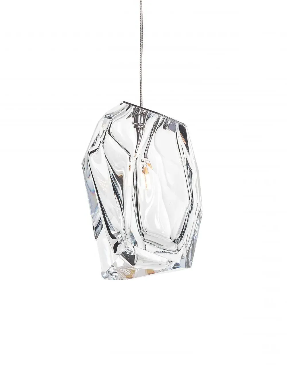 Crystal Pendant Light - Amber, Glass