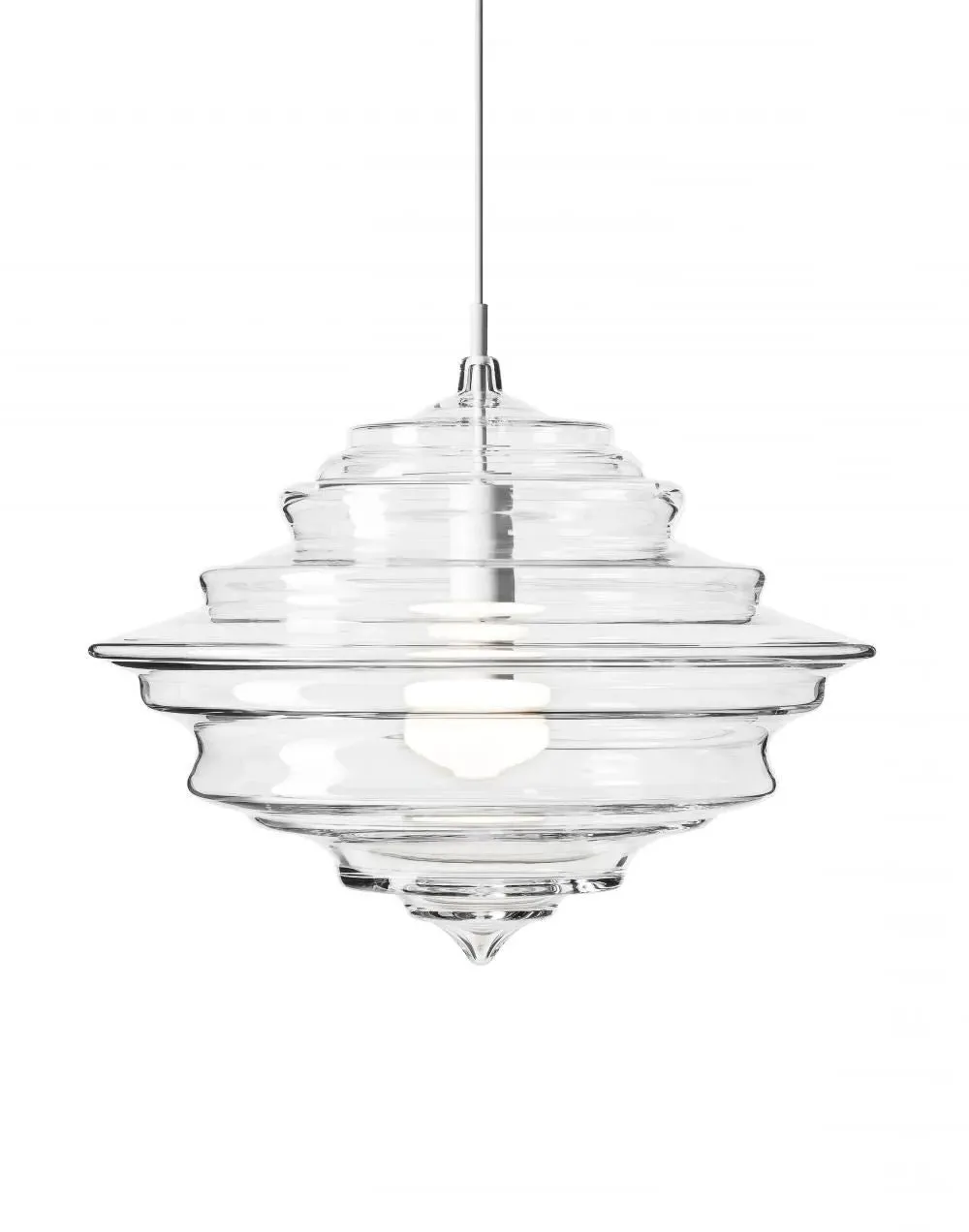 Large Pendant Light Chandelier - Clear, Crystal