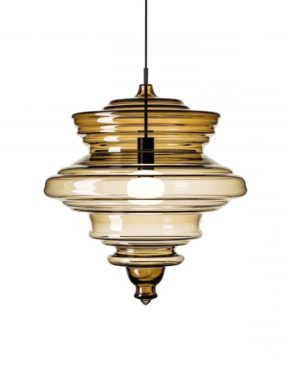 Large Pendant Light - Opal Glass