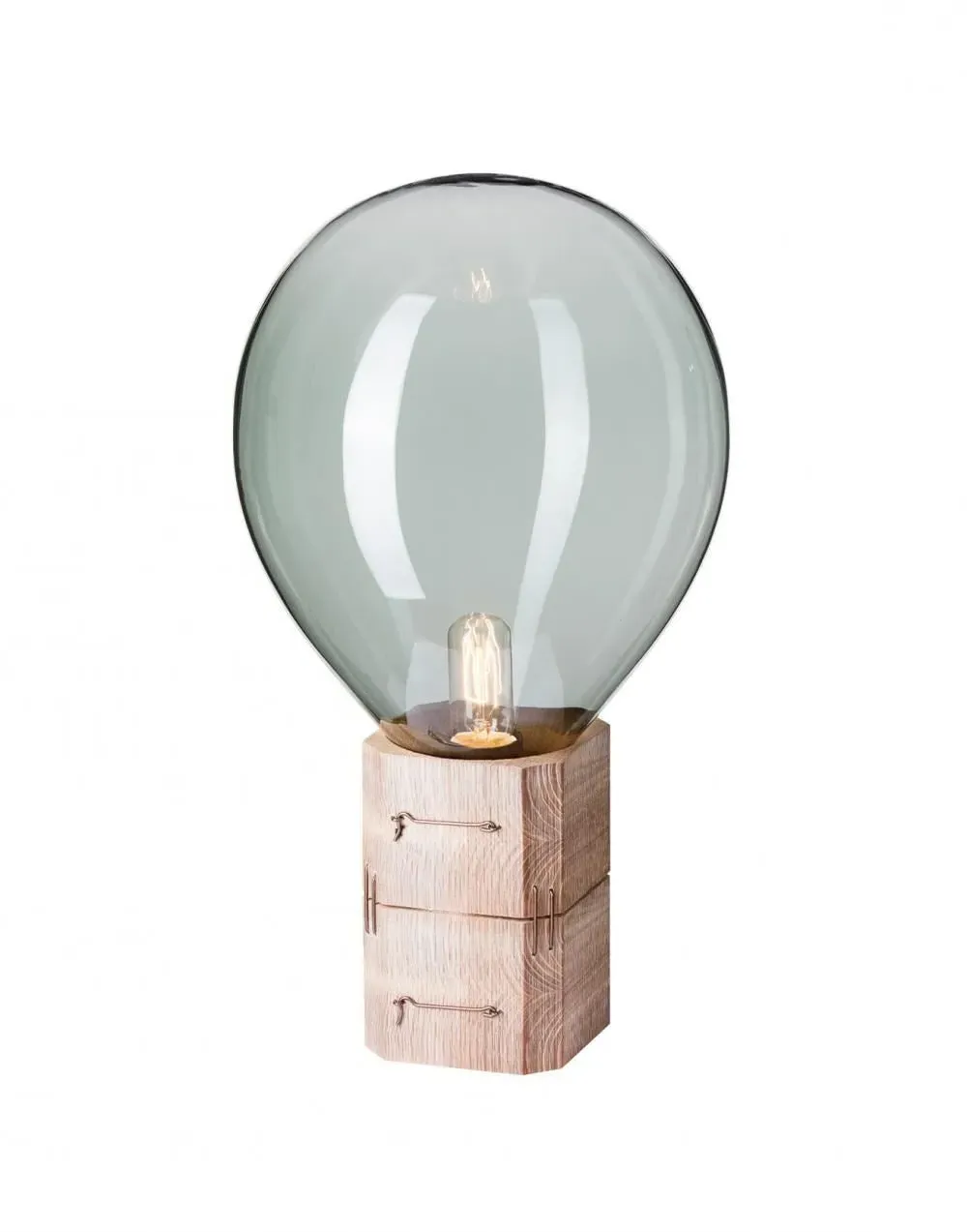 Large Table Light with LED - Amber, Crystal