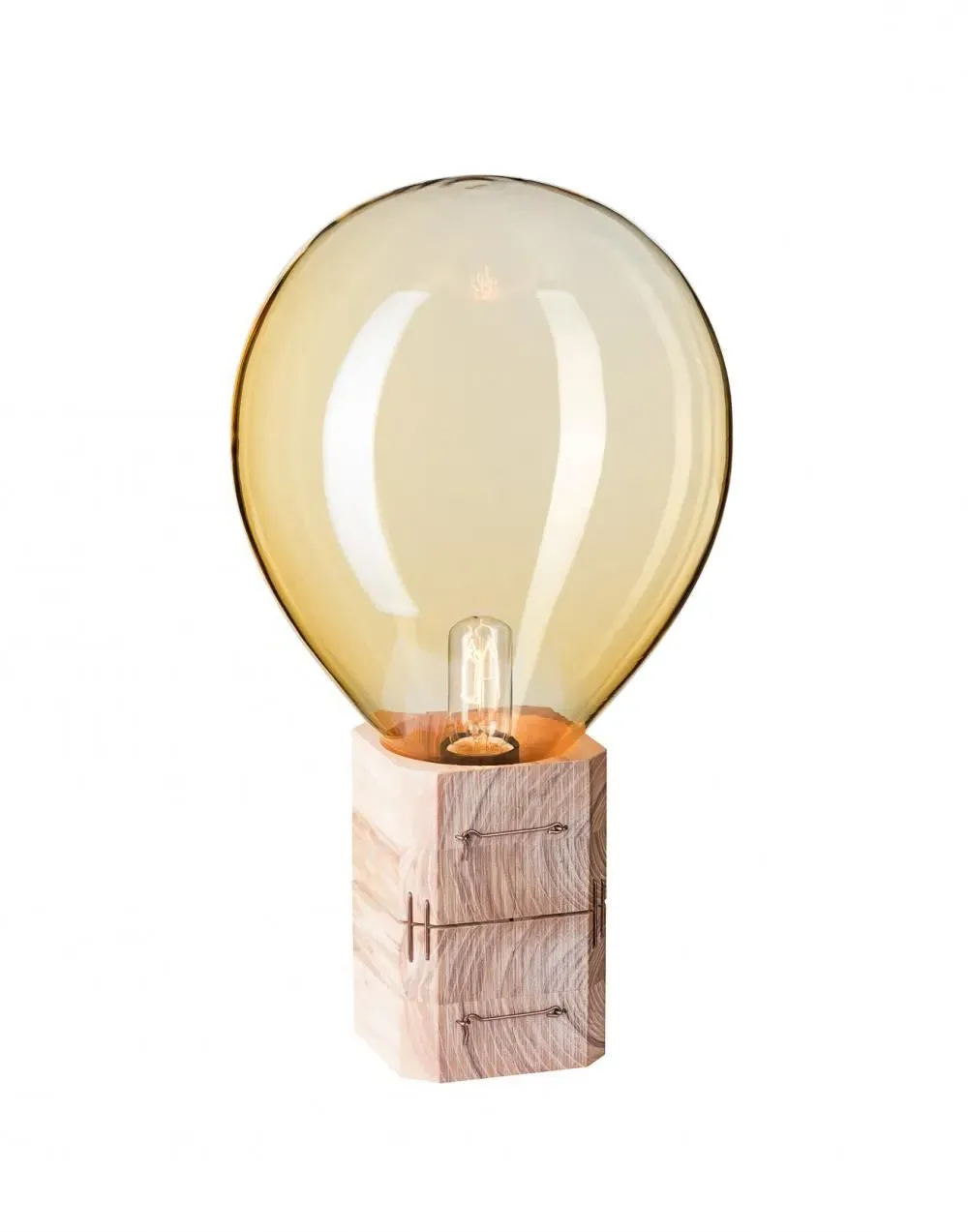 Large Table Light with LED - Blue Smoke, Crystal