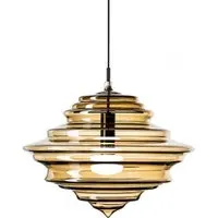 Medium Pendant Light Opera Style - Smoked Glass