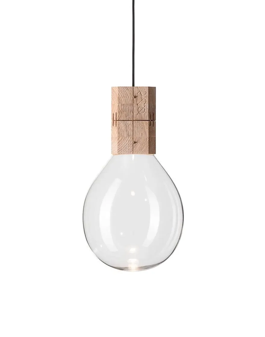 Moulds Large Pendant Light - Clear Glass